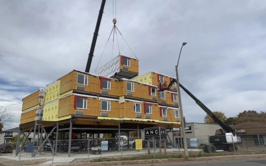 Modular Building by ANC Construction Photo taken by Vincent Ball, Brantford Expositor