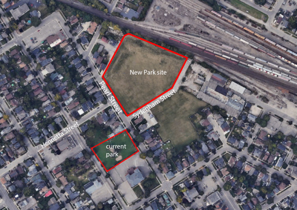 map overview of new robert moore park location