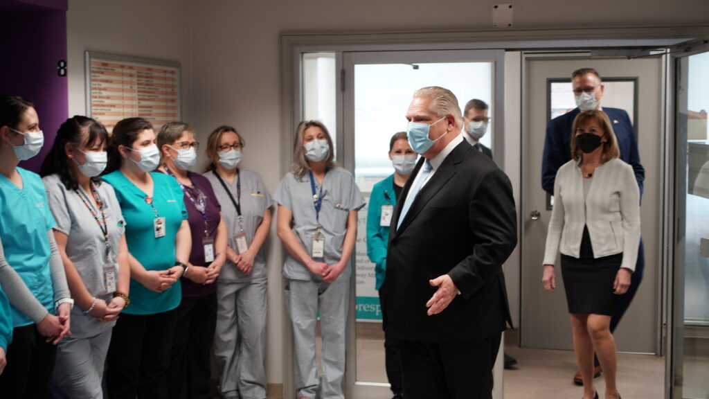 Doug Ford visits the BGH to announces a 2.5 Million grant towards the redevelopment process for Brantford's New Hospital