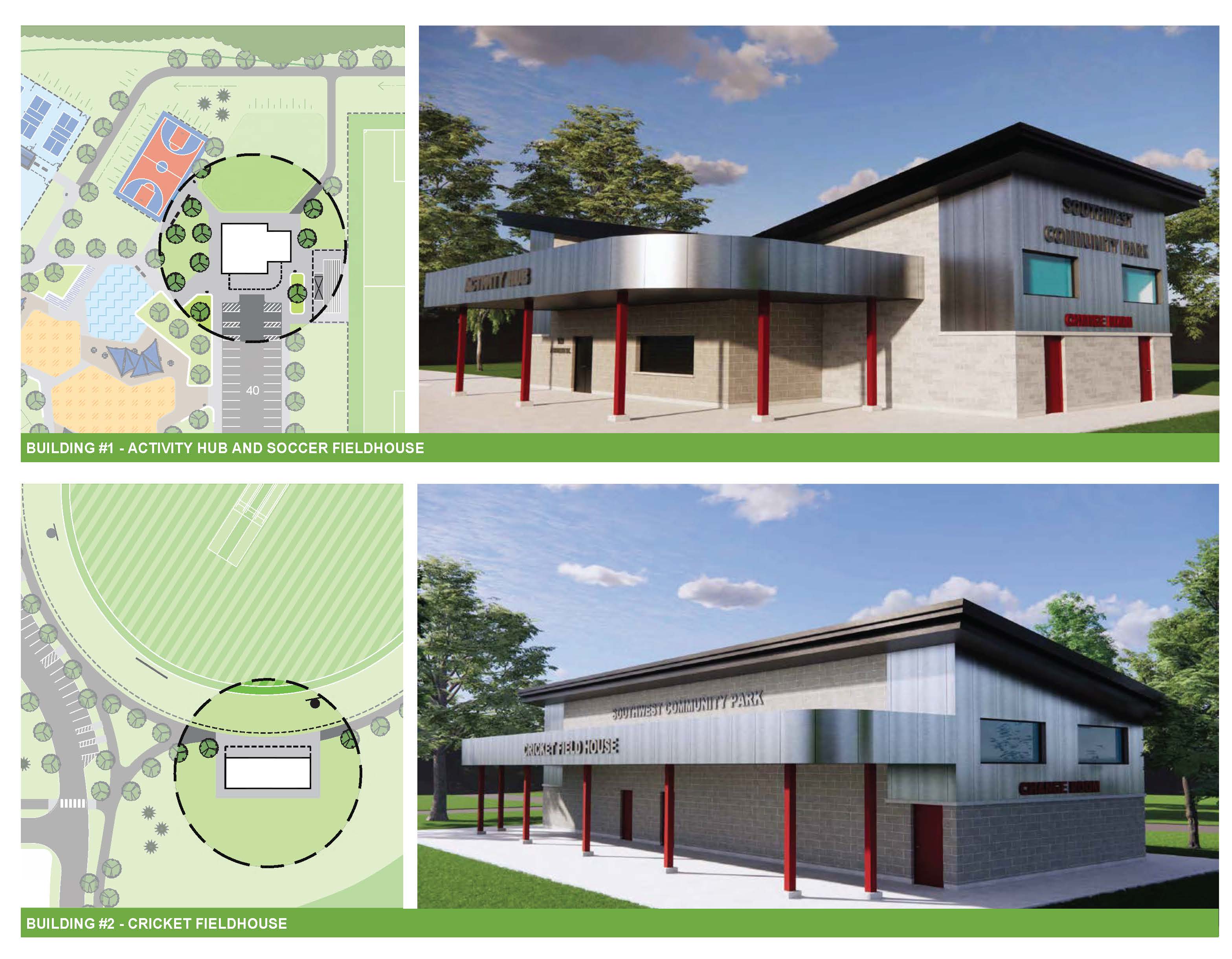 new park in southwest Brantford - building renderings
