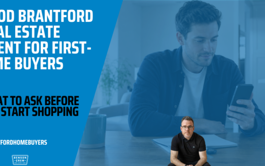 Good Brantford real estate agent for first-time buyers reviewing a home listing