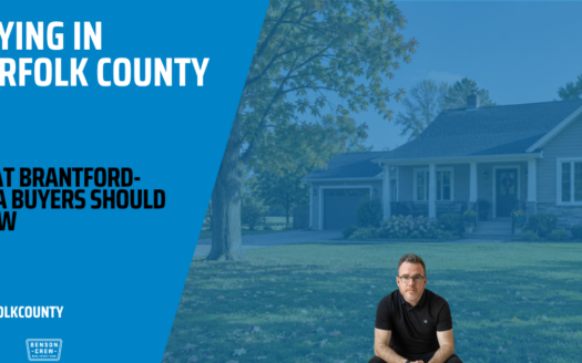 Detached home and open yard illustrating buying in Norfolk County, with Matt Allman branding.